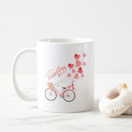 Alla hjärtans dag Love birds på Bicycle Hearts Kaffemugg