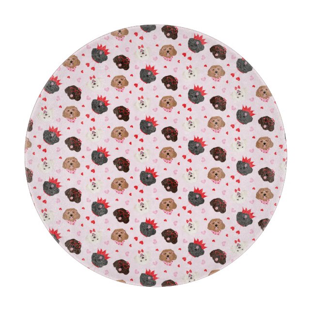 Alla hjärtans dag Maltipoo Hundar (Framsidan)