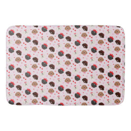 Alla hjärtans dag Maltipoo Hundar Badrumsmatta