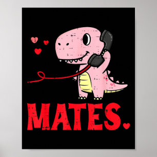 Alla hjärtans dag Matchande själsfränder Mates Din Poster
