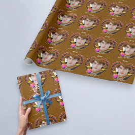 Alla hjärtans dag med kanariefågel presentpapper