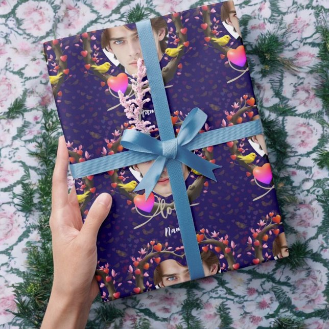 Alla hjärtans dag med kanariefågel presentpapper (Skapare uppladdad)