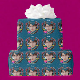 Alla hjärtans dag med kanariefågel presentpapper