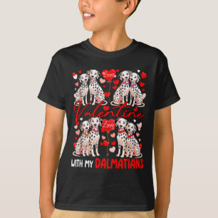 Alla hjärtans dag med mina dalmater Koppel hund ko T Shirt