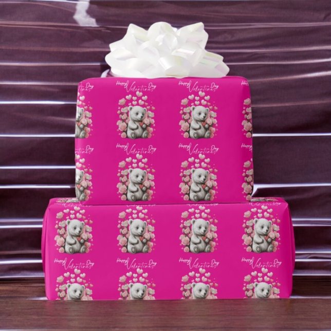 Alla hjärtans dag med Rikens Nalle Presentpapper (Skapare uppladdad)