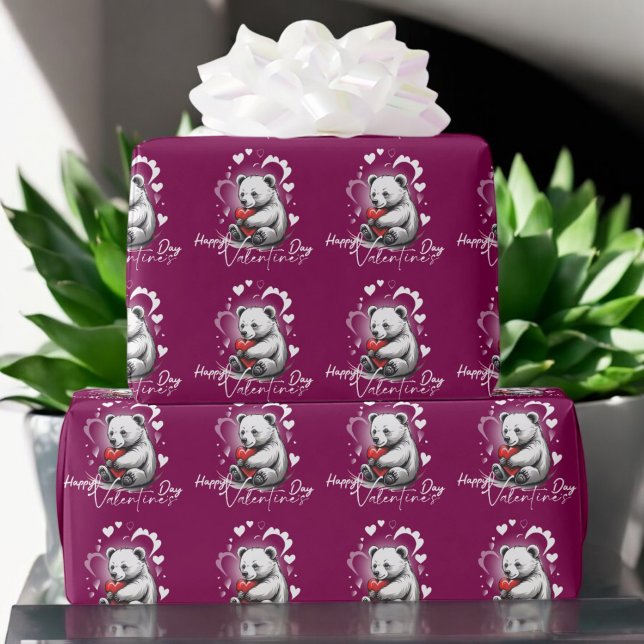 Alla hjärtans dag med Rikens Nalle Presentpapper (Skapare uppladdad)