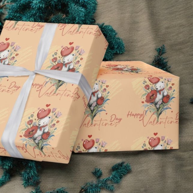 Alla hjärtans dag med Rikens Nalle Presentpapper (Skapare uppladdad)