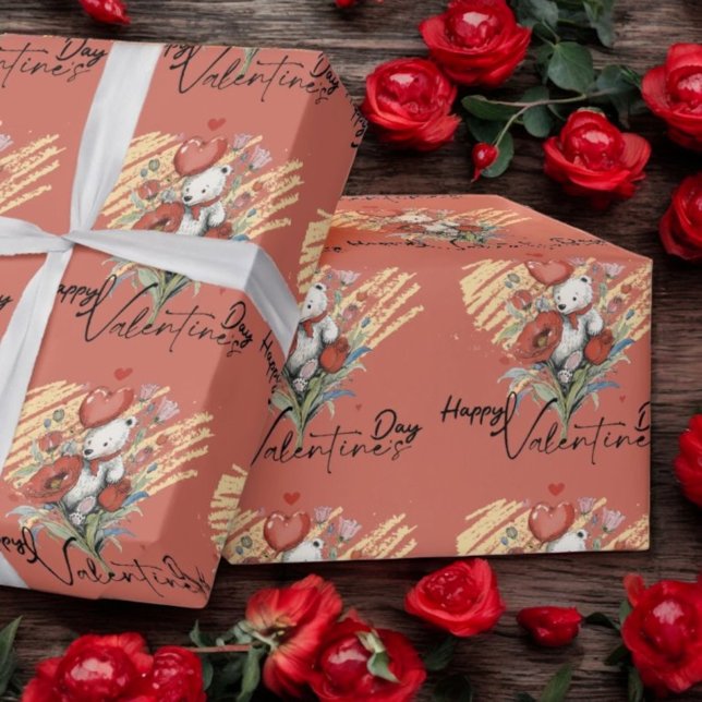 Alla hjärtans dag med Rikens Nalle Presentpapper (Skapare uppladdad)