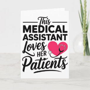 Alla hjärtans dag Medicinsk Istant Cma Ma Hjärta K Kort