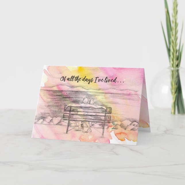 Alla hjärtans dag, mina bästa dagar med dig par Kä Kort (Framsida)