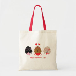 Alla hjärtans dag Mini Goldendoodle Hundar Tygkasse
