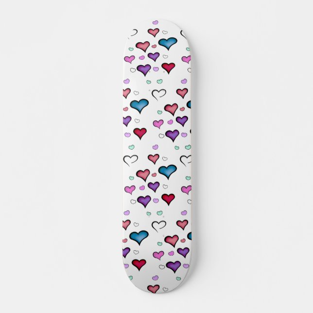 Alla hjärtans dag mini skateboard bräda 18,5 cm (Framsida)