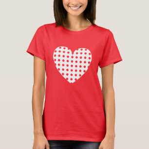 Alla hjärtans dag, minimalistiskt stort hjärta t shirt