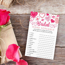 Alla hjärtans dag Möhippa Ord Scramble Game