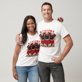 Alla hjärtans dag Mopsar T Shirt