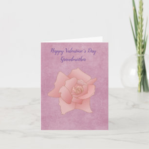 Alla hjärtans dag Mormor Rosa Ros Kort