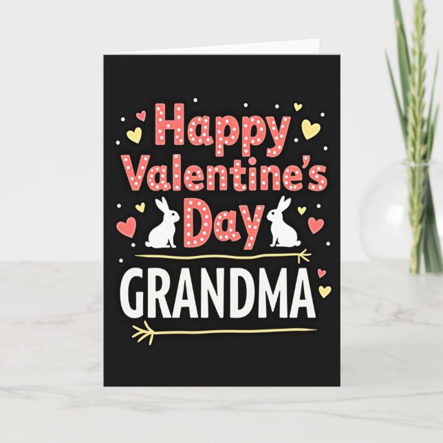 Alla hjärtans dag Mormor Söt Kort (Framsida)