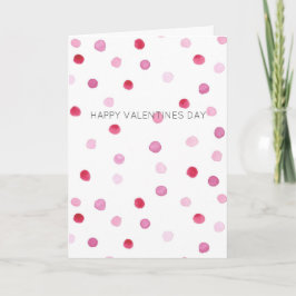 Alla hjärtans dag MY KÄRLEK Rosa Polka dots Sweet Kort