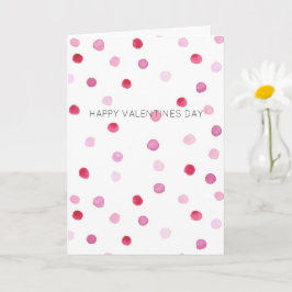 Alla hjärtans dag MY KÄRLEK Rosa Polka dots Sweet Kort