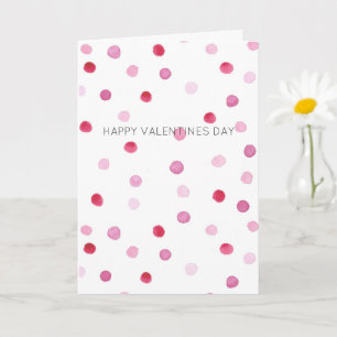 Alla hjärtans dag MY KÄRLEK Rosa Polka dots Sweet Kort