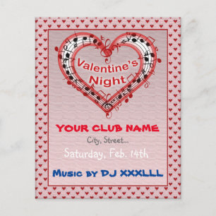 Alla hjärtans dag, natt, Party Flyer