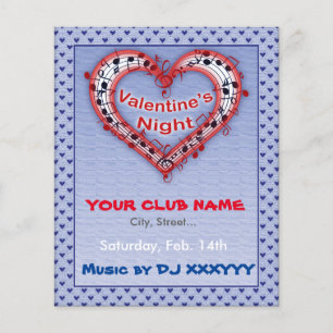 Alla hjärtans dag, natt, Party Flyer
