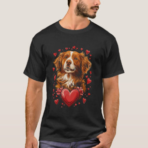 Alla hjärtans dag Nova Scotia Anka Tolling Retriev T Shirt