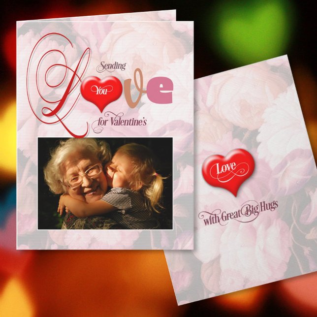 Alla hjärtans dag önskar dig kärlek vykort (Skapare uppladdad)