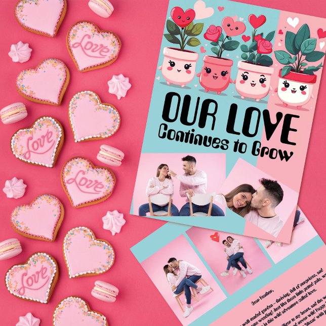 Alla hjärtans dag på odlingsdagen i Kärlek Julkort (Skapare uppladdad)