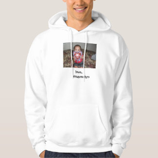 Alla hjärtans dag pappa sweatshirt med luva