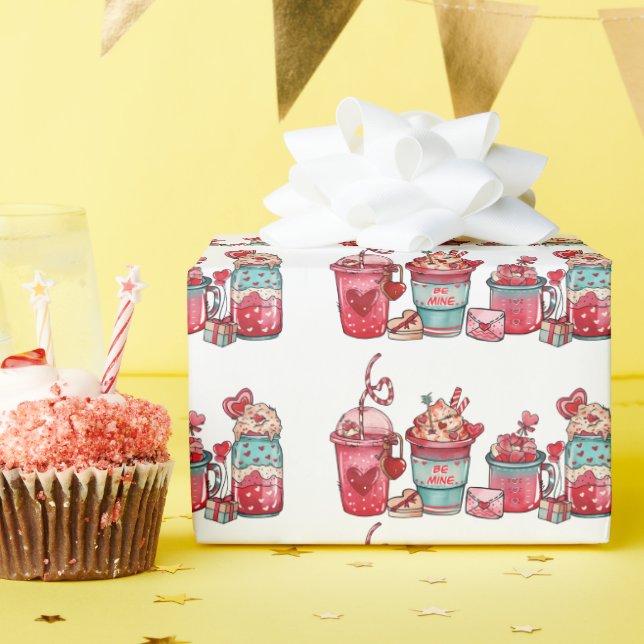 Alla hjärtans dag, Papper för vit vitavvänjning Presentpapper (Födelsedagsfest)