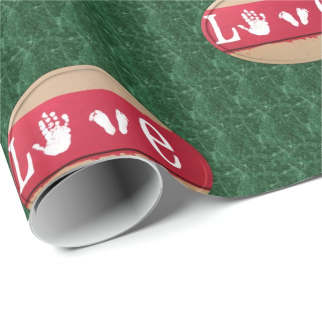 Alla hjärtans dag Papper Presentpapper (Rullad Hörn)