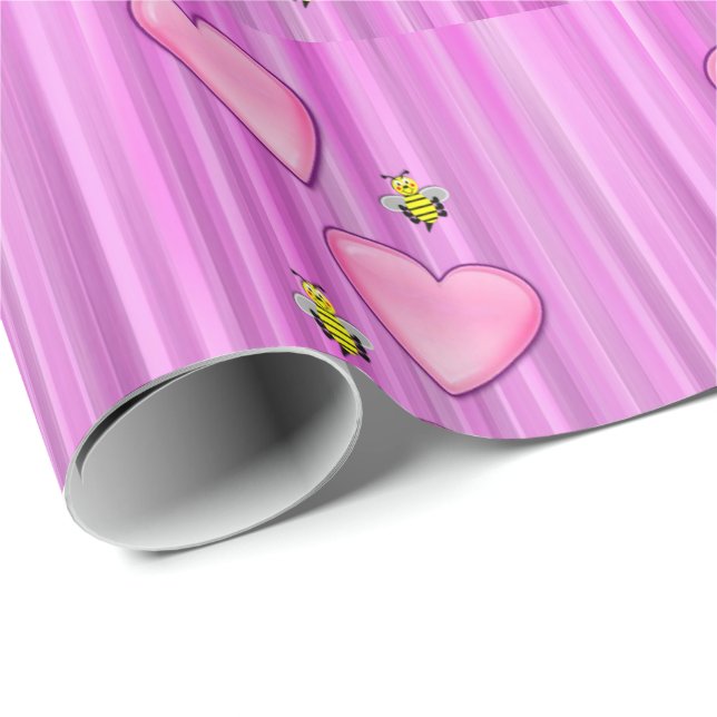 Alla hjärtans dag Papper Presentpapper (Rullad Hörn)