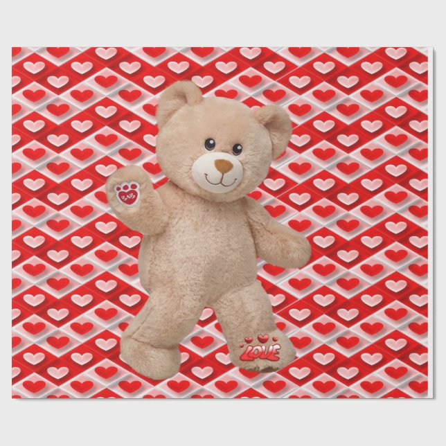 Alla hjärtans dag Papper Presentpapper (Platt)