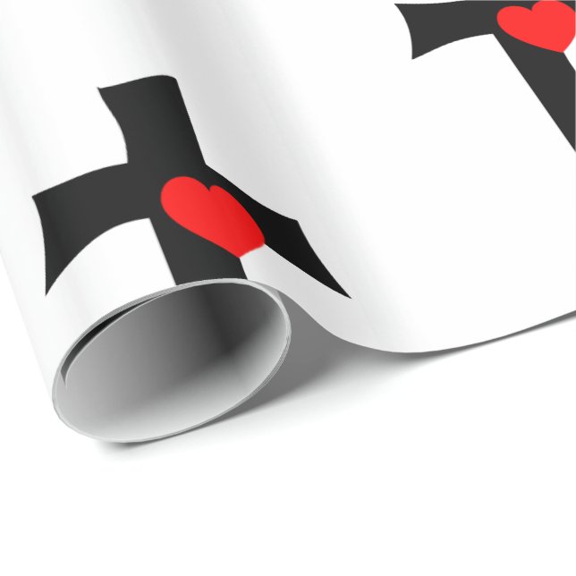 Alla hjärtans dag Papper Presentpapper (Rullad Hörn)
