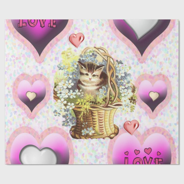 Alla hjärtans dag Papper Presentpapper (Platt)