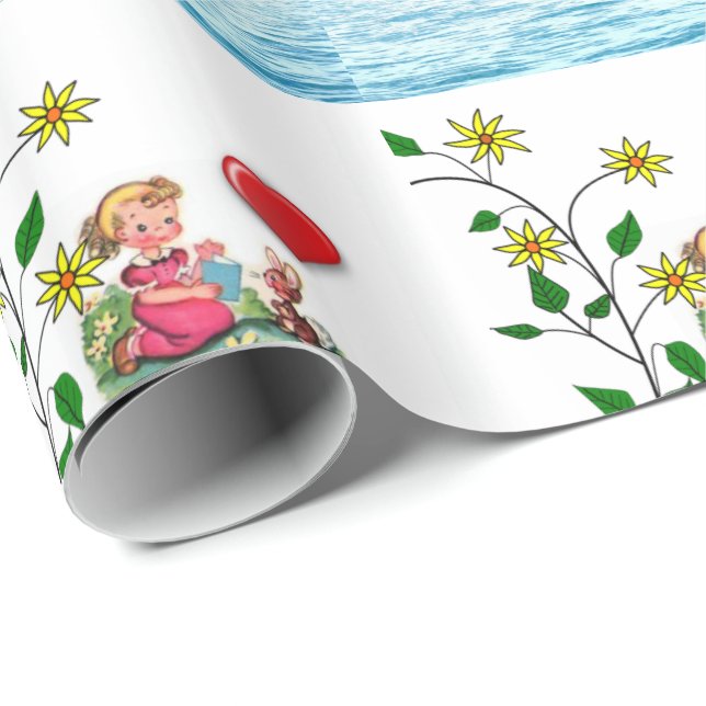 Alla hjärtans dag Papper Presentpapper (Rullad Hörn)