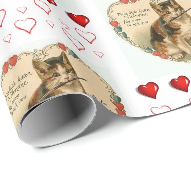 Alla hjärtans dag Papper Presentpapper (Rullad Hörn)