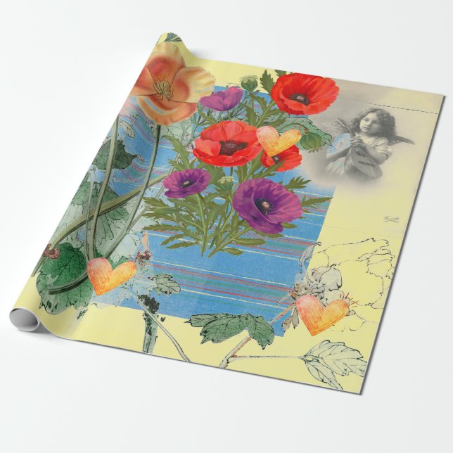 Alla hjärtans dag Papper Presentpapper (Utrullad)