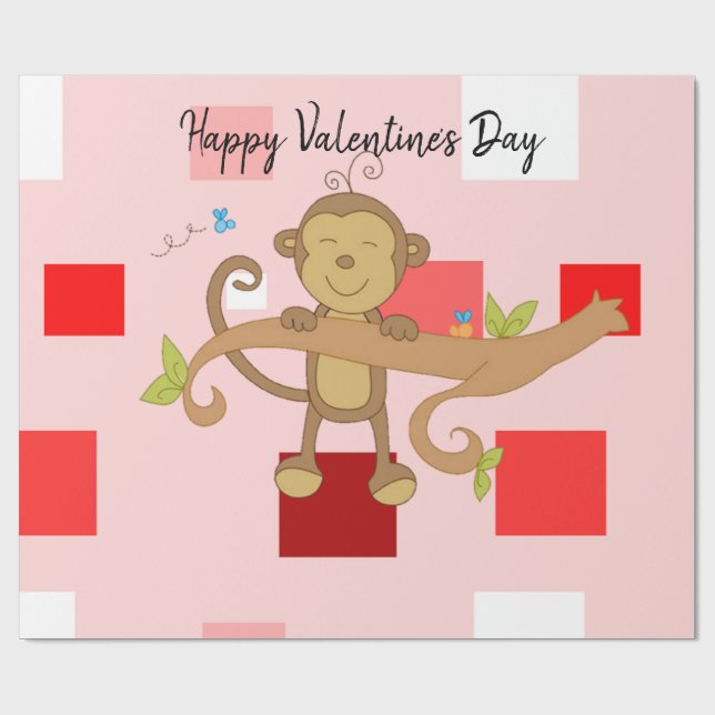 Alla hjärtans dag Papper Presentpapper (Platt)