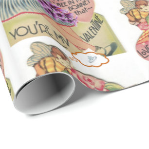 Alla hjärtans dag, Papper Vintage Presentpapper