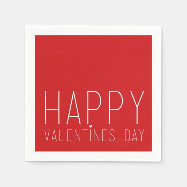 Alla hjärtans dag pappersservett (Framsidan)