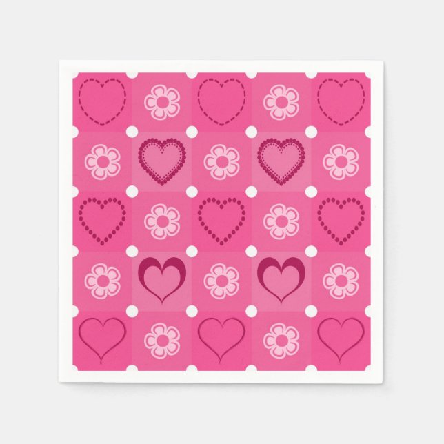 Alla hjärtans dag pappersservett (Framsidan)