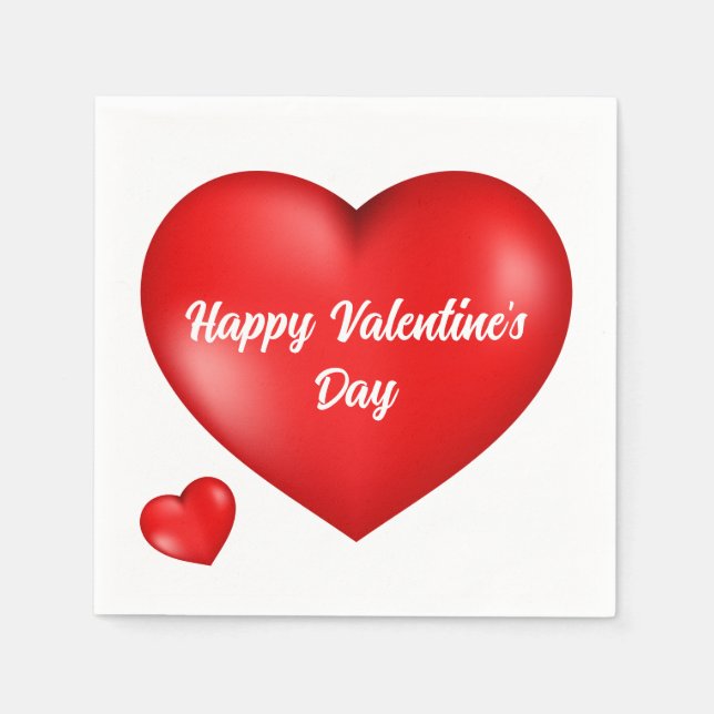 Alla hjärtans dag pappersservett (Framsidan)