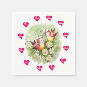 Alla hjärtans dag Pappra blöjor Pappersservett