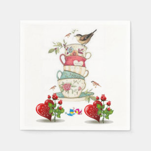 Alla hjärtans dag Pappra blöjor Pappersservett