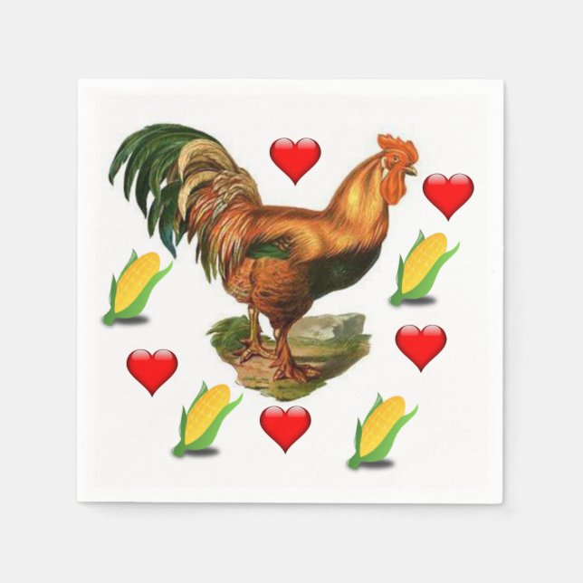 Alla hjärtans dag Pappra blöjor Pappersservett (Framsidan)