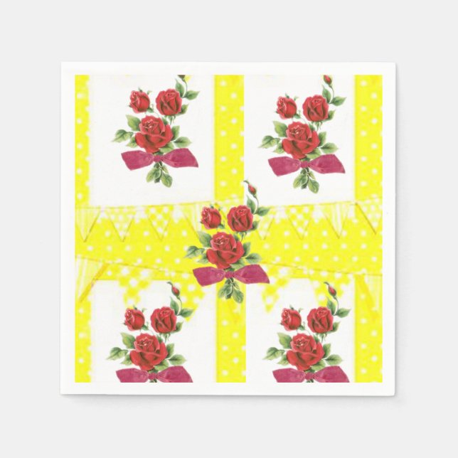 Alla hjärtans dag Pappra blöjor Pappersservett (Framsidan)