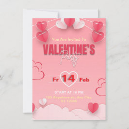 Alla hjärtans dag Party Inbjudningar