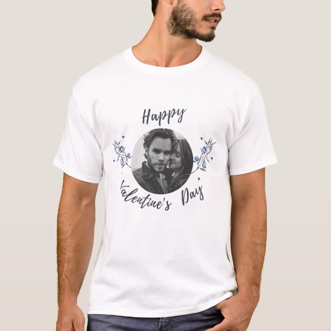 Alla hjärtans dag|Pil|Blommor T Shirt (Framsida)